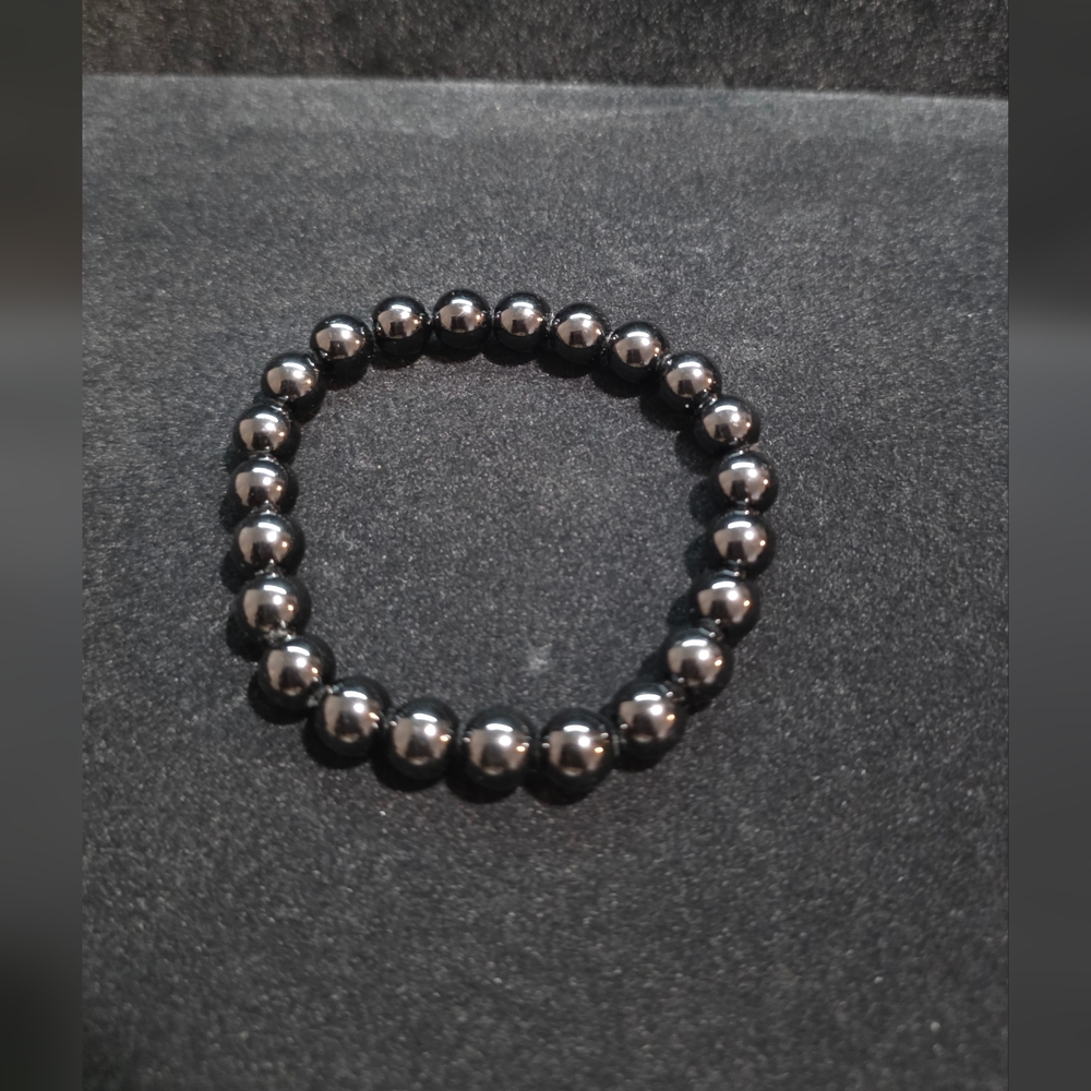 Black Beaded Bracelet